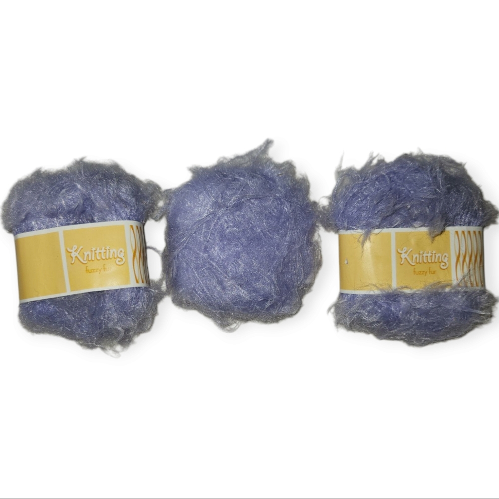 Lot of‎ 3 Knitting Fuzzy 65 Yards x3